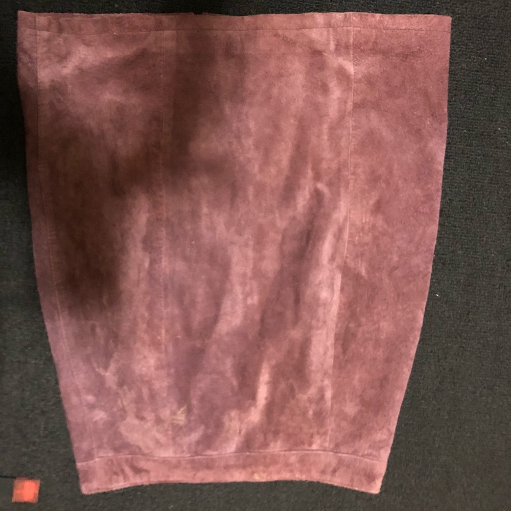 Suede skirt